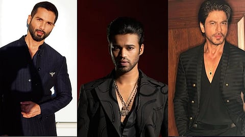 (L-R): Shahid Kapoor, Babil Khan, Shah Rukh Khan