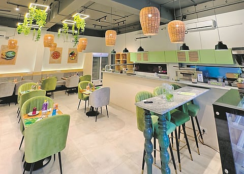 The interiors of the cafe