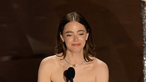 Oscars 2024: Overwhelmed with joy, Emma Stone accepts Best Actress honour for ‘Poor Things’