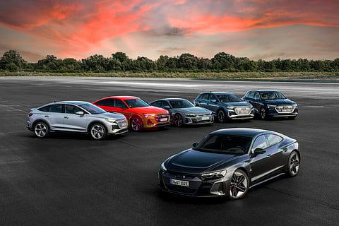 The Audi electrics range