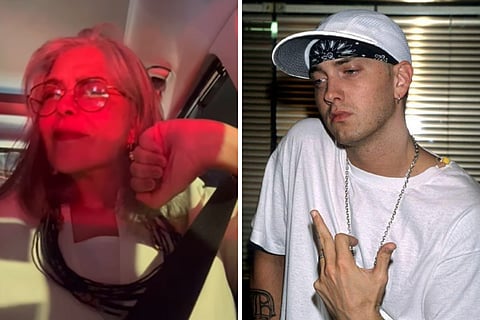 Zeenat Aman vibes to 'The Real Slim Shady'