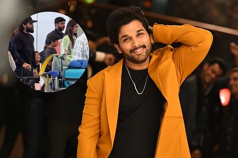 Allu Arjun and family jet off to Dubai to unveil 'Pushpa' actor's wax statue at Madame Tussauds