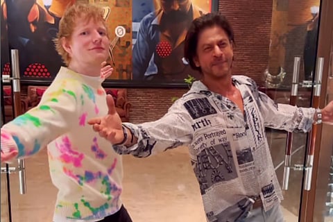 In frame: Ed Sheeran and Shah Rukh Khan