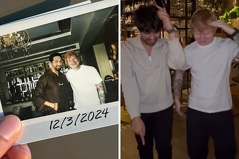 Ed Sheeran meets Indian celebs