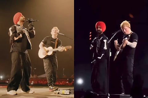 In frame: Ed Sheeran and Diljit Dosanjh
