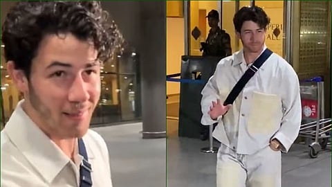 Nick Jonas arrives in Mumbai