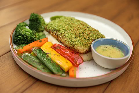 Herb Crusted Basa