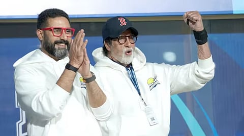 Amitabh Bachchan with Abhishek Bachchan