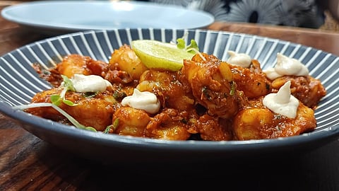 In frame: Tawa Prawn Amritsari