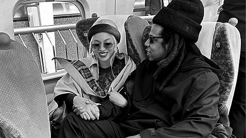 In frame: Beyonce with Jay-Z