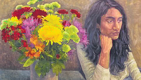 Beside the Flowers by Fiza Khatri