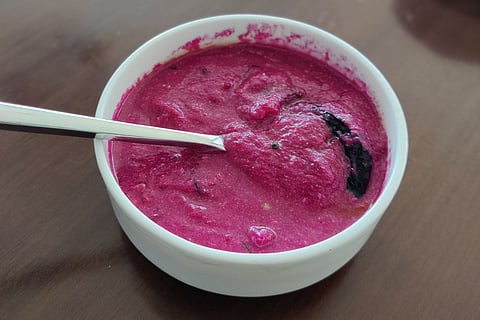 In frame: Beetroot Kichadi