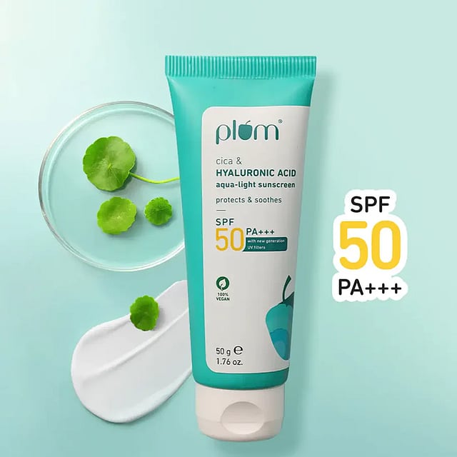 Plum Cica and Hyaluronic Acid Sunscreen