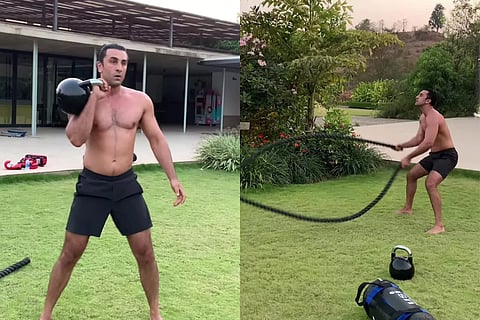 Ranbir Kapoor sweats it out for 'Ramayana' transformation