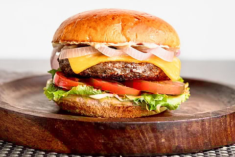 Classic New York beef burger