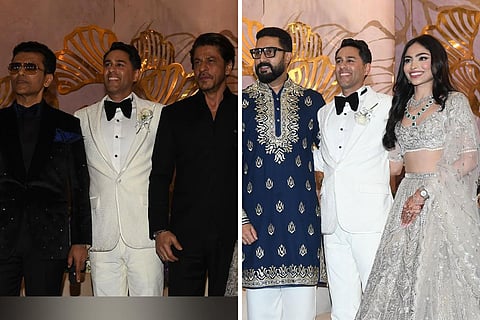Shah Rukh Khan, Abhishek Bachchan lead the celeb roll call at Anand Pandit's daughter's reception