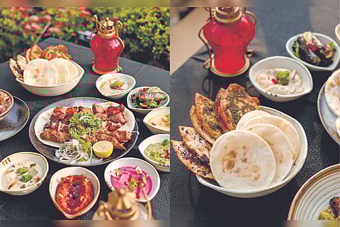 The spread of the evening