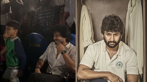 In frame: Nani with son Arjun (L), Nani in Jersey