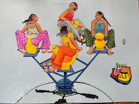 An artwork by Ayesha Broacha