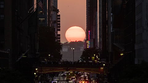In frame; Manhattanhenge in May 2023