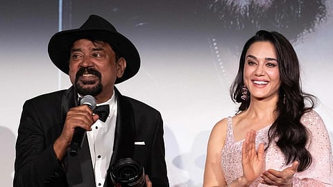 In frame: Preity Zinta and Santosh Sivan at Cannes