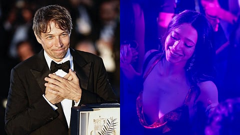 In frame: Sean Baker (L); Mikey Madison in Anora (R)