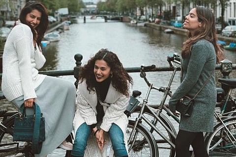 Taapsee Pannu's Amsterdam vacation with sisters is all about the ‘canal, cycling and siblings'