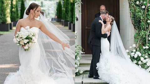 In frame: Hailie (L); Hailie with Evan (R)