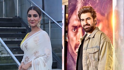 Rukmini (L) and Jeet