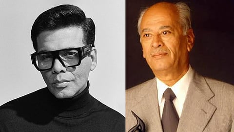 In frame: Karan Johar (L); Yash Johar (R)