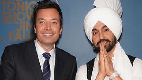 Jimmy Fallon exclaims ‘sat sri akaal’ as Diljit Dosanjh teaches him Punjabi