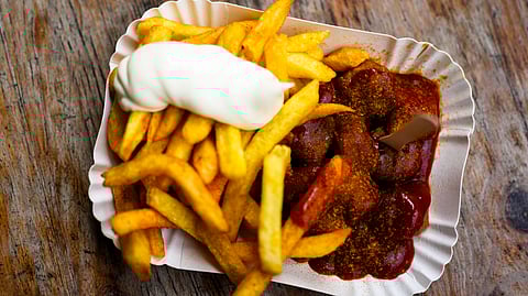 In frame: currywurst