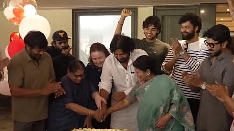 In frame: Pawan Kalyan with family