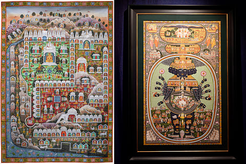 Paintings on display at Bridge Bharat