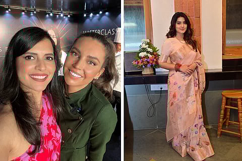 Paloma and Sarah; (R) Sneha