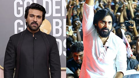 In frame: Ram Charan (L); Pawan Kalyan (R)