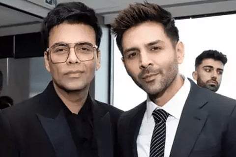 In Frame: Karan Johar with Kartik Aaryan