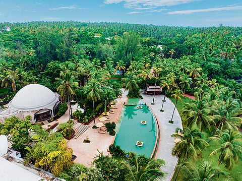 Overview of the luxurious resort