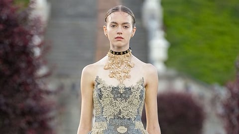 In frame: A model donning a piece from the new collection