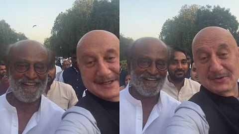 In frame: Anupam Kher and Rajinikanth