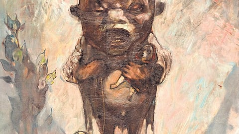 Untitiled works at the exhibition