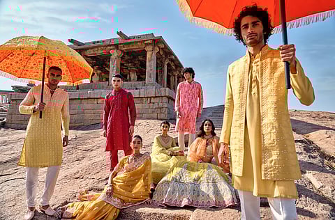 This collection weaves tradition with modernity for the perfect outdoor wear