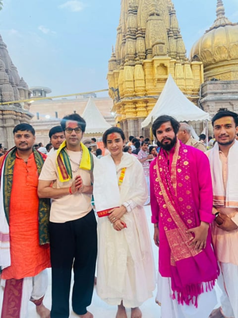 Patralekha, Rajkummar Rao seek Lord Shiva's blessings at Kashi Vishwanath