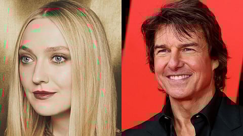 In frame: Dakota Fanning (L); Tom Cruise (R)