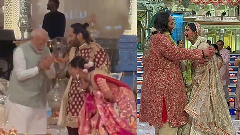 In frame: Indian PM Narendra Modi with Anant Ambani and Radhika Merchant