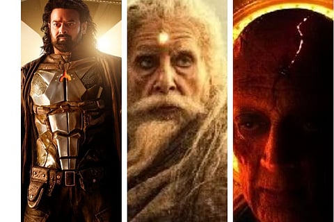 Prabhas, Amitabh Bachchan and Kamal Haasan in Kalki 2898 AD