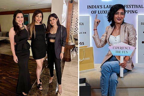 Paloma, Renuka, and Mehndi; (R) Akshara Haasan