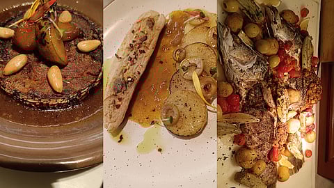 Dishes at the festival