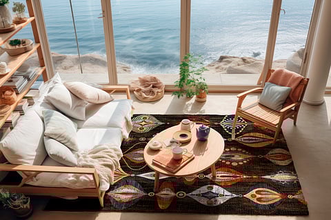 Labyrinth rug from The Rex Ray Collection