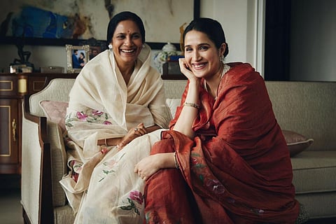 Sagarika Ghatge with her mother